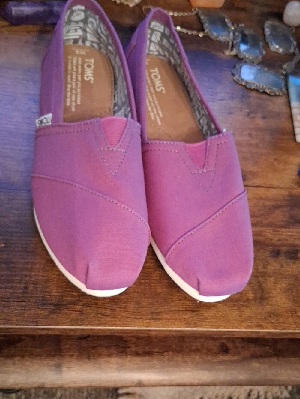 Toms Alpargata Women's Canvas Slip-On Flats - Magenta Pink